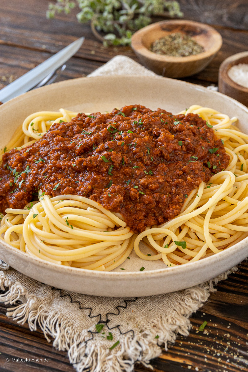 Spaghetti à la sauce à la viande hachée